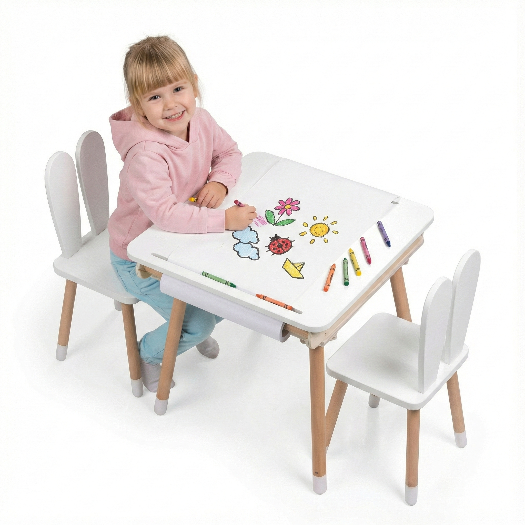 Dječji stol za crtanje – set stola i stolica